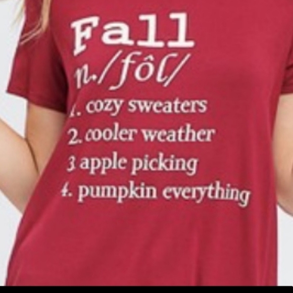 Burgundy Fall Top - Picture 8 of 8